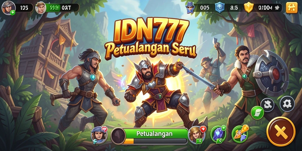 Tampilan antarmuka IDN777 yang menawan dan penuh warna.