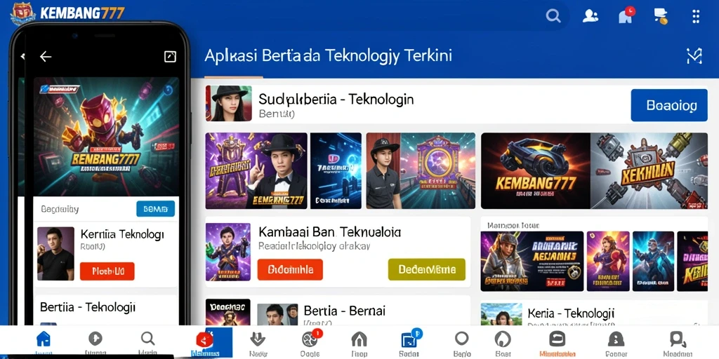 Antarmuka KEMBANG777 yang modern dan interaktif.