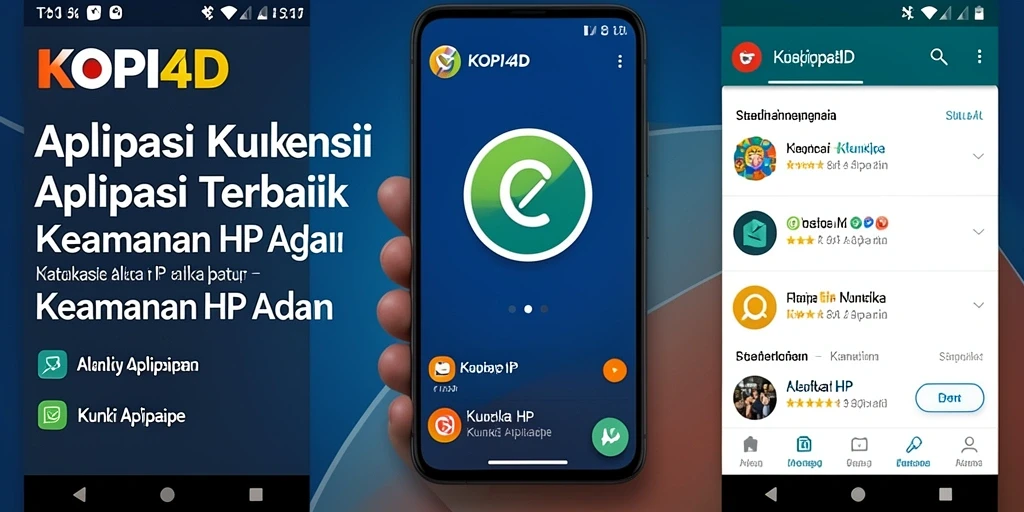 Antarmuka KOPI4D yang intuitif dan mudah digunakan untuk mengunci aplikasi.