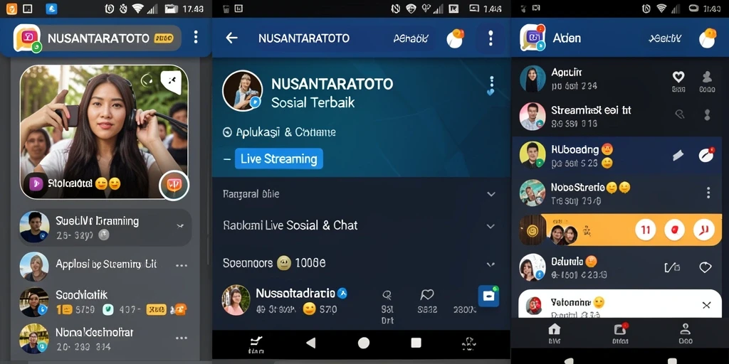 Tampilan antarmuka NUSANTARATOTO yang menarik dan intuitif untuk Live Streaming.