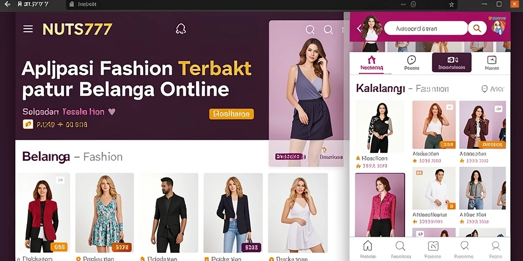 Tampilan antarmuka NUTS777 yang stylish dan mudah dinavigasi.