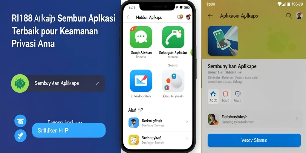 Tampilan antarmuka RI188 yang sederhana dan efektif untuk menyembunyikan aplikasi.